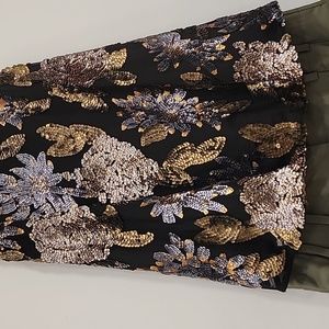 BB Dakota tank top size S with muted tone embellished sequins racerback.